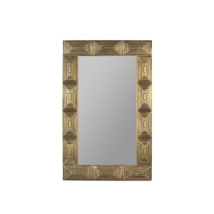 DUTCHBONE Volan vgspejl, rektangulr - spejlglas og messing mangotr (110x70)