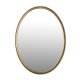 WHITE LABEL LIVING Matz M veggspeil, ovalt - speilglass og antikk messingjern (80x60)