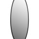 WHITE LABEL LIVING Matz L veggspeil, ovalt - speilglass og svart jern (160x60)