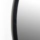 WHITE LABEL LIVING Matz L veggspeil, ovalt - speilglass og svart jern (160x60)