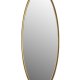 WHITE LABEL LIVING Matz L veggspeil, oval - speilglass og antikk messingjern (160x60)
