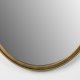 WHITE LABEL LIVING Matz L veggspeil, oval - speilglass og antikk messingjern (160x60)