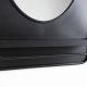 WHITE LABEL LIVING Pascal M veggspeil, m hylle - speilglass og sort jern (80x50)