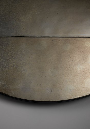 DUTCHBONE Mado veggspeil L, rundt - speilglass og grtt tre (89)