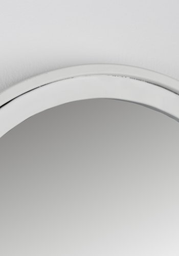 WHITE LABEL LIVING Miya L veggspeil, ovalt - speilglass og hvitt jern (160x60)