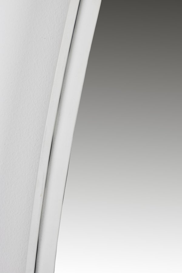 WHITE LABEL LIVING Miya L veggspeil, ovalt - speilglass og hvitt jern (160x60)