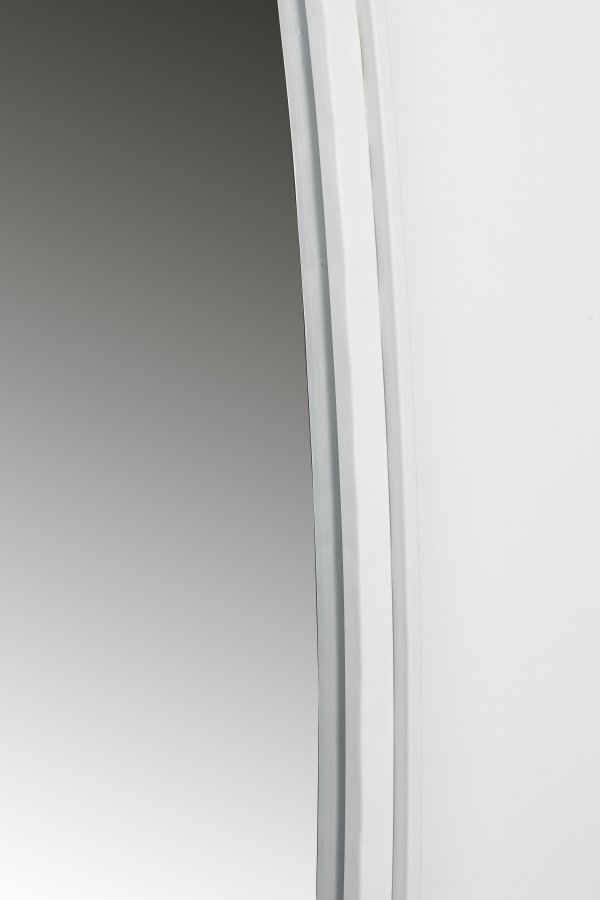 WHITE LABEL LIVING Miya L veggspeil, ovalt - speilglass og hvitt jern (160x60)