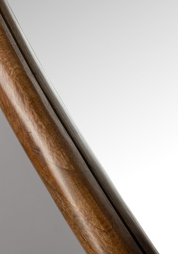 DUTCHBONE Ashley Wandspiegel, organisch – Spiegelglas und walnussfarbenes Mangoholz (100x73)