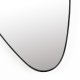 WHITE LABEL LIVING Juna veggspeil, asymmetrisk - speilglass og svart metall (80x45)