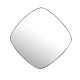 WHITE LABEL LIVING Mila veggspeil, firkantet - speilglass og svart metall (50x50)
