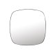 WHITE LABEL LIVING Mila veggspeil, firkantet - speilglass og svart metall (50x50)
