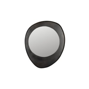 DUTCHBONE Aren vgspejl M, organisk - spejlglas og sort mangotr (71x59)