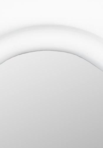 ZUIVER Looks S veggspeil, organisk - speilglass og off-white mangotre (67x49)