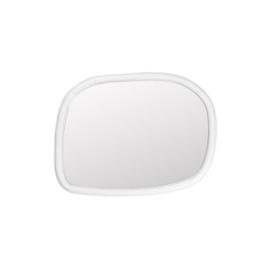 ZUIVER Looks M vgspejl, organisk - spejlglas og offwhite mangotr (73x55)