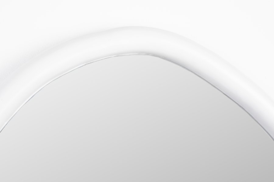 ZUIVER Looks M veggspeil, organisk - speilglass og off-white mangotre (73x55)