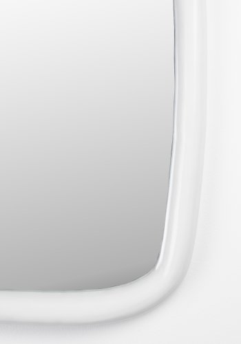 ZUIVER Looks M veggspeil, organisk - speilglass og off-white mangotre (73x55)