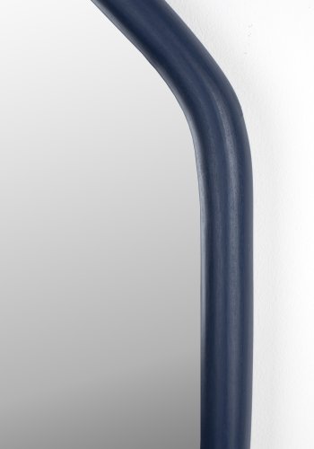 ZUIVER Looks S veggspeil, organisk - speilglass og marinebltt mangotre (67x49)