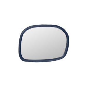 ZUIVER Looks M vgspejl, organisk - spejlglas og navy bl mangotr (70x55)