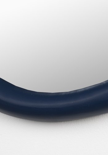 ZUIVER Looks M veggspeil, organisk - speilglass og marinebltt mangotre (70x55)