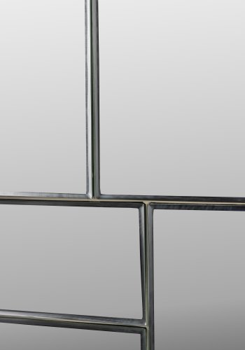 ZUIVER Glamour veggspeil, rektangulrt - speilglass og beige metall (45x70)