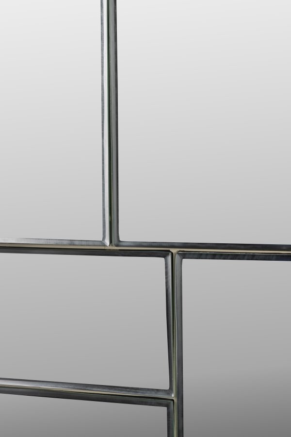 ZUIVER Glamour veggspeil, rektangulrt - speilglass og beige metall (45x70)