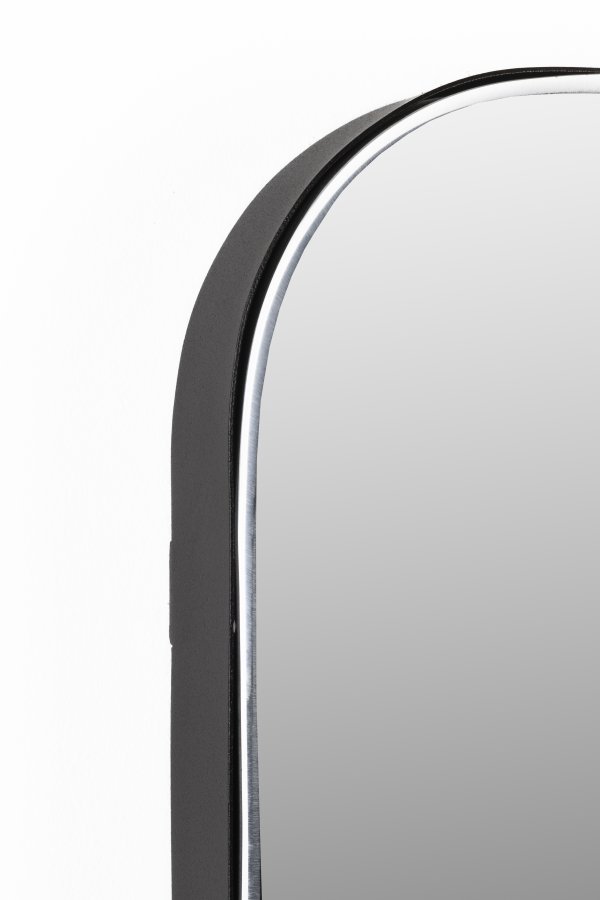 ZUIVER Glamour veggspeil, rektangulrt - speilglass og mrkebrunt metall (45x70)