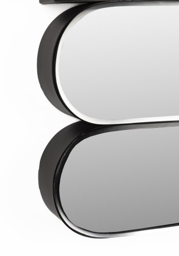 ZUIVER Glamour veggspeil, rektangulrt - speilglass og mrkebrunt metall (45x70)