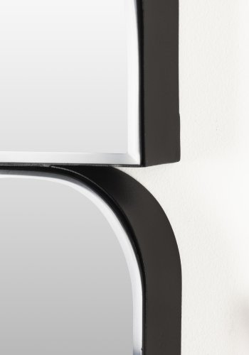 ZUIVER Glamour veggspeil, rektangulrt - speilglass og mrkebrunt metall (45x70)