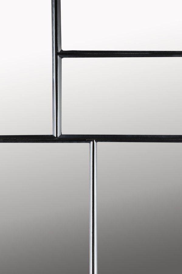 ZUIVER Glamour veggspeil, rektangulrt - speilglass og mrkebrunt metall (45x70)