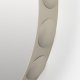 ZUIVER Bubbles veggspeil, rundt - speilglass og beige jern (50)