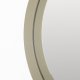 ZUIVER Bubbles veggspeil, rundt - speilglass og beige jern (50)
