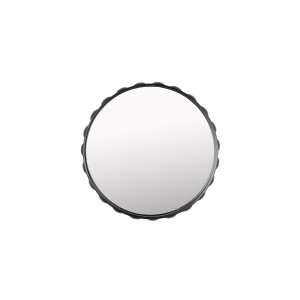 ZUIVER Bubbles vgspejl, rund - spejlglas og mrkebrun jern (50)