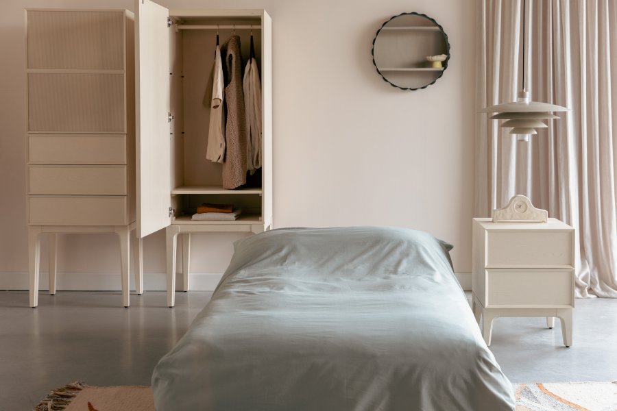 ZUIVER Bubbles veggspeil, rundt - speilglass og mrkebrunt jern (50)