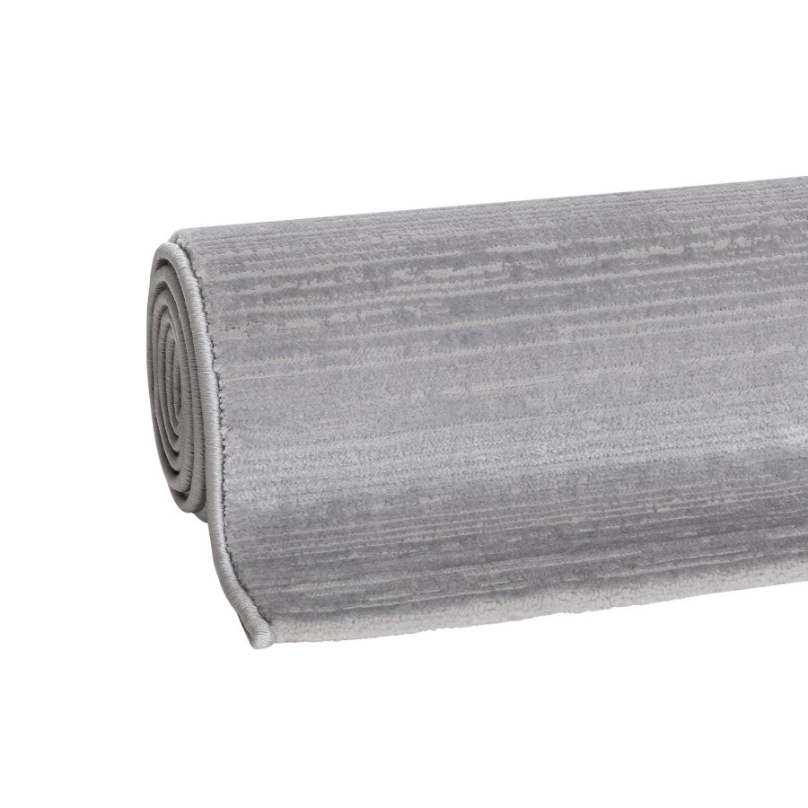 TEPPI Lima gulvtppe m. mnster, rektangulr - gr polyester (200x290)