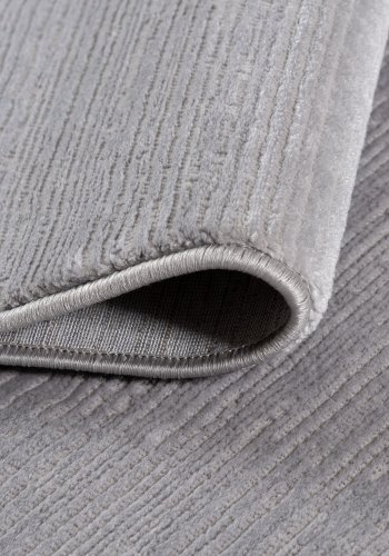 TEPPI Lima gulvtppe m. mnster, rektangulr - gr polyester (200x290)