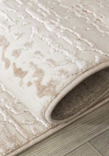 TEPPI Moda gulvtppe m. mnster, rektangulr - multifarvet polypropylen (120x170)