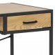 ACT NORDIC Seaford skrivebord - natur/sort papir vildeg/metal, m. 1 skuffe (110x45)