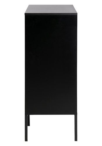 ACT NORDIC Seaford sknk - natur papir vildeg og sort MDF/metal, m. 4 lger