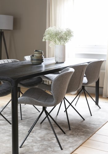 ZUIVER Fajen vase, rund - hvit marmor