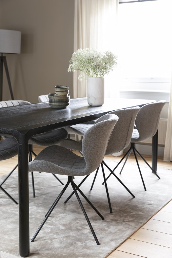 ZUIVER Fajen vase, rund - hvit marmor