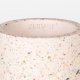 ZUIVER Fajen vase, rund - rosa terrazzo
