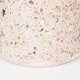 ZUIVER Fajen vase, rund - rosa terrazzo