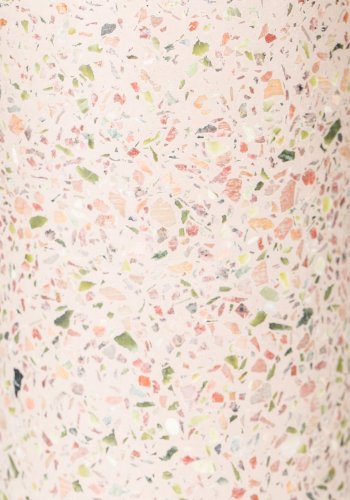 ZUIVER Fajen vase, rund - rosa terrazzo