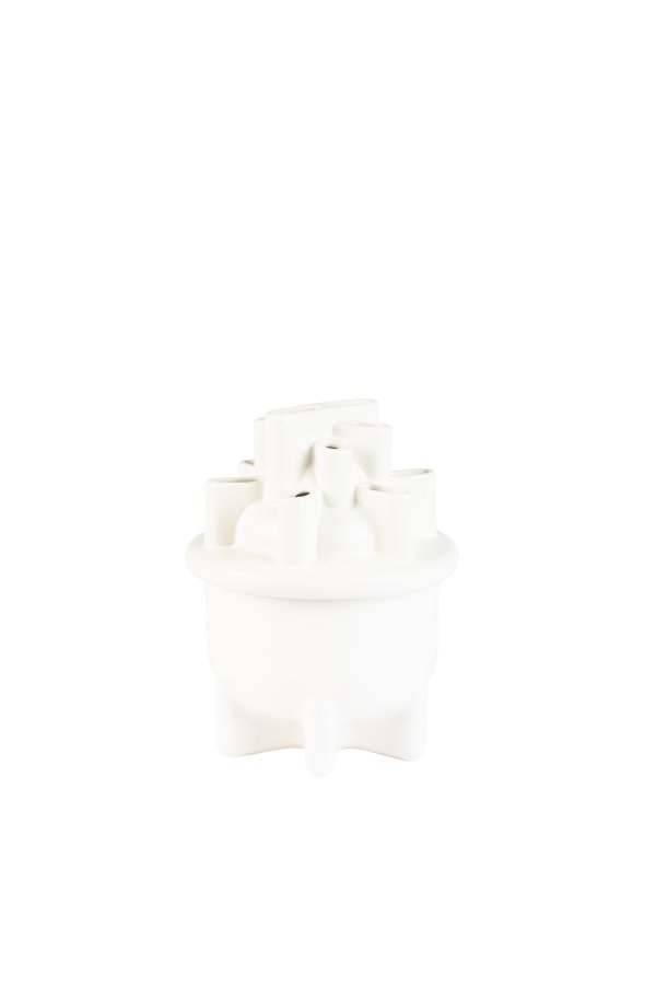 ZUIVER Servantvase S - hvit keramikk