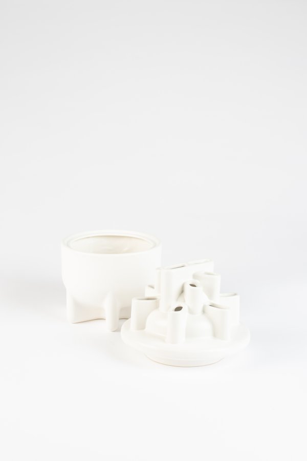 ZUIVER Servantvase S - hvit keramikk