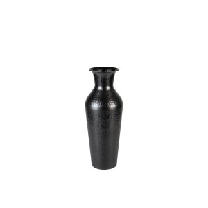 WHITE LABEL LIVING Dunja M vase, rund - antik sort stl (H:49)