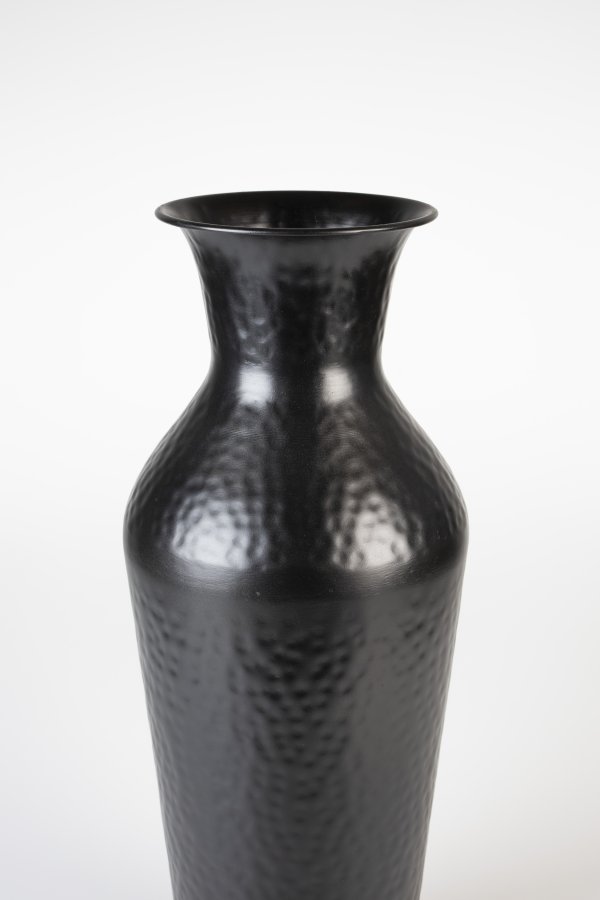 WHITE LABEL LIVING Dunja M vase, rund - antikk svart stl (H:49)