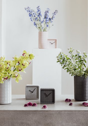 ZUIVER Fajen vase, rund - gr betong