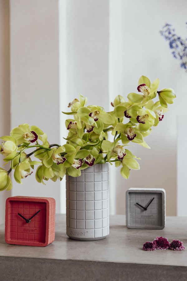 ZUIVER Fajen vase, rund - gr betong