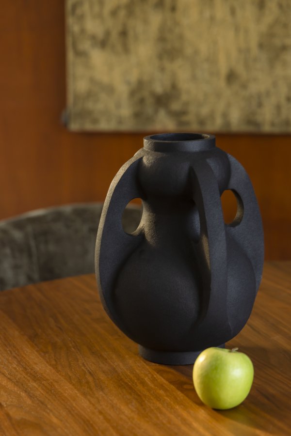 DUTCHBONE Vase Thiago L Svart